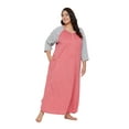 thumbnail image 2 of Oussum Women Nightdress Loungewear Long Sleeve Sleepwear Dress with Pockets, 2 of 8