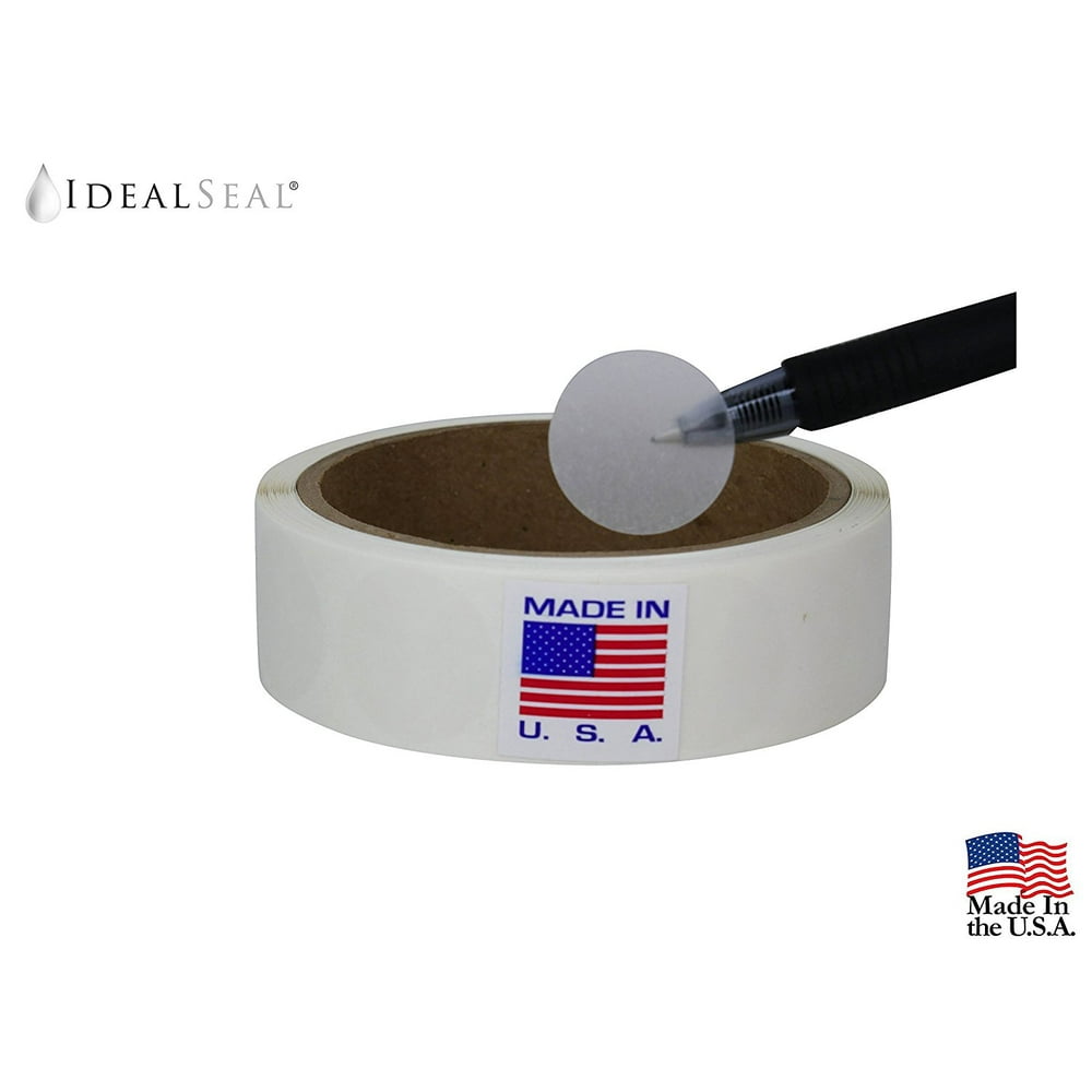 Wafer Seals, Envelope Seals, Mailing Seals,1 inch Diameter, Translucent, Great to seal Folded