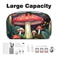thumbnail image 3 of Mushroom USB Organizer Waterproof Oxford Cloth Hard Drive Case Small Travel Cable Box Organizer 5.9x9.44x3.14 in, 3 of 6