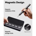 thumbnail image 3 of HOTO 25-in-1 Mini Electric Screwdriver, 3.7V Precision Screwdriver Set, USB-C Rechargeable, Compact Magnetic Tool for Phone, Laptop, Camera, 3 of 8