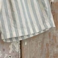 thumbnail image 4 of Chiccall Summer Girls Striped Loose Casual Shorts Drawstring Elastic Waist with Buttons and Pockets, 4 of 5