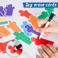 thumbnail image 4 of Classroom Attendance Chart with 72 Cards, Polyamide Pocket Chart for Preschool, Kindergarten, Daycare - Includes 4 Hooks & Erasable Pen, Wall-Mounted Teacher Accessory, 4 of 5