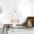 thumbnail image 4 of Cama de Gato colgante Yuyangstore Hecho A Mano Estante Macramé Woven Sala Cama colgante para gatos, 4 of 7