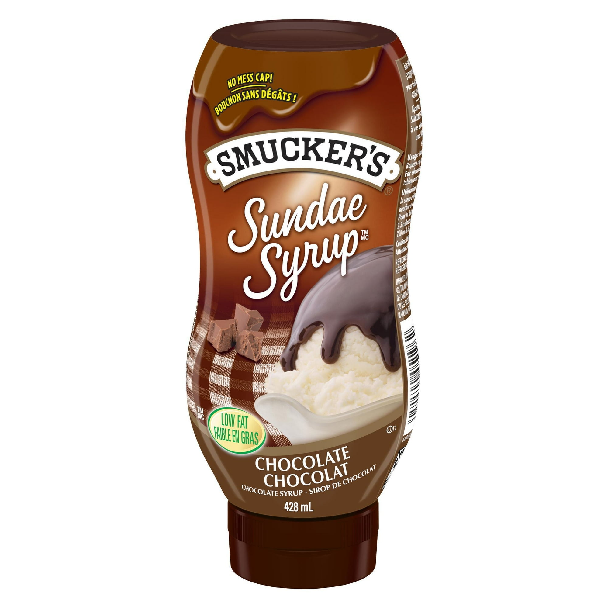 Smucker's Sundae Syrup, Chocolate Flavoured Syrup, 428mL, 428 mL