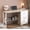 Walnut, variant on DreamCurship Computer Desk with 3 Drawers, 47 inch Home Office Desk with Bottom Shelves Storage, Writing Desk for Small Spaces, Black and Brown