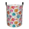 thumbnail image 2 of Uemuo Easter Egg Pattern Circular Laundry Hamper Basket with handles,Collapsible laundry basket,Large capacity laundry hamper,Laundry Organizer-Small, 2 of 8