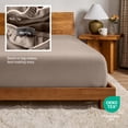 thumbnail image 6 of Bare Home Flannel Fitted Sheet - 100% Flannel Cotton - Double Brushed - Twin XL, Taupe, 6 of 8