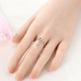 thumbnail image 6 of NARMO 925 Sterling Silver Finger Open Size Ring 5A Zircon Cute Cat Paw for Women Jewelry Gift, 6 of 6