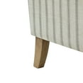 thumbnail image 2 of Tina's Home Upholstered Wingback Accent Armchair Set of 2 Lounge Seat Single Sofa with Stripe Pattern for Home Bedroom, Grey, 2 of 10