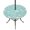 Turquoise, variant on Round Outdoor Tablecloth with Umbrella Hole and Zipper, Black Wildflowers Tablecloth with Elastic Waterproof, Farmhouse Floral Botanical Leaves Patio Table Covers for 31" - 35" Picnic Pool Tables