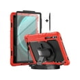 thumbnail image 1 of For Samsung Galaxy Tab S9 Ultra / S8 Ultra 14.6 inch Case with S Pen Holder Rugged Shockproof Protective Cover with Rotating Stand and & Shoulder Strap, Stylus Pen, 1 of 6