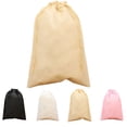 thumbnail image 2 of Bewildely Bolsa de tela no tejida para zapatos de casa, bolsa para ropa, almacenamiento, bolsa de viaje, bolsa portátil con cordón, Almacenamiento y organización del hogar, 2 of 6