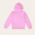 thumbnail image 4 of NAISIBABY Girls Hoodies Size 8,Long Sleeve Solid Color Casual Soft Hooded Sweatshirts Pink, 4 of 5