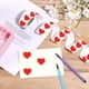 thumbnail image 2 of pstuiky Rollo de pegatinas autoadhesivas en blanco con forma de corazón (500 unidades)., 2 of 5