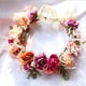 thumbnail image 3 of Diadema de hadas para mujer - Flores - Corona de flores - Corona de flores - Para mujer - Boda 18 cm - B, 3 of 5