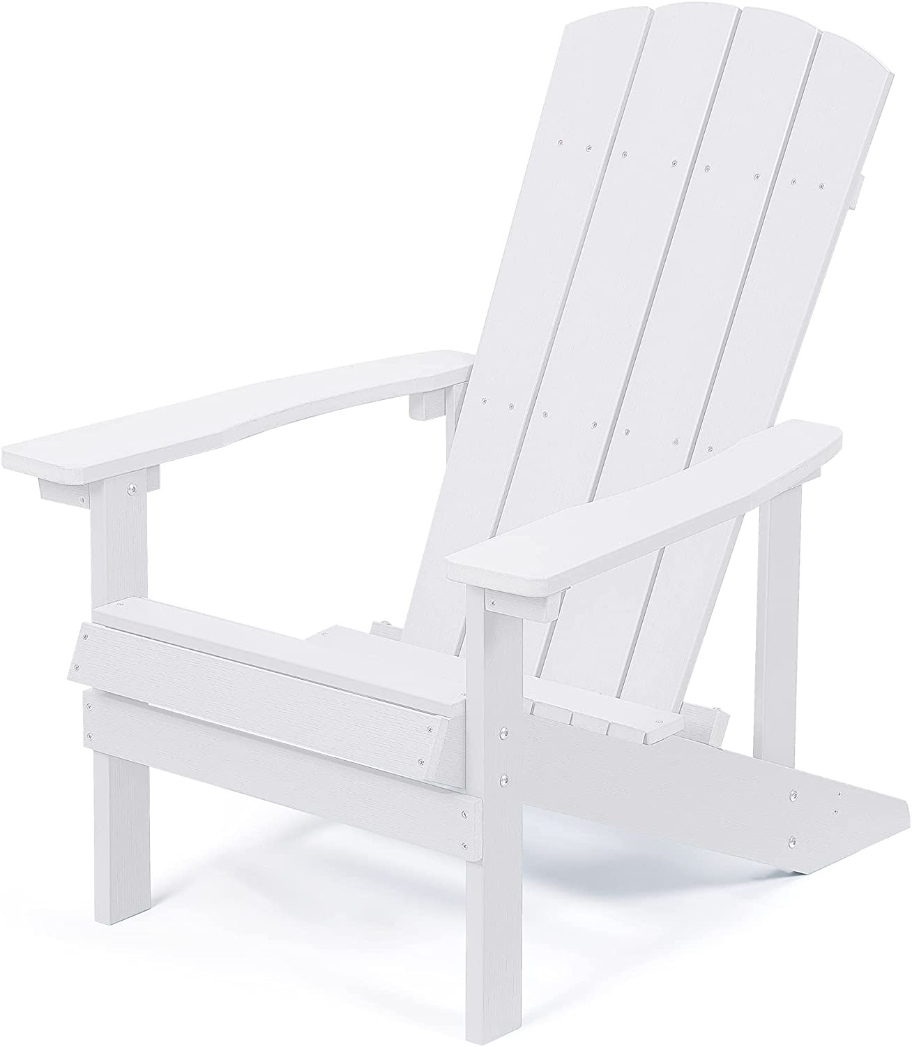 Superjoe HIPS Adirondack Chair, Weather Resistant Plastic Fire Pit