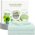 thumbnail image 1 of Pc Premium Queen Sheet Set ( Flat Fitted & Pillow Cases) Cotton Thread Count Cool Crisp & Breathable Queen Bed Sheet Set Deep Pocket Percale Sheets Light, 1 of 9