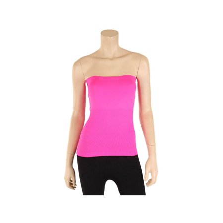 Cinched Bandeau Top - Musa Women's Seamless Stretch Long Bandeau Tube Top