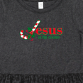 thumbnail image 4 of Inktastic Candy Cane Jesus Girls Toddler Dress, 4 of 5