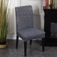 thumbnail image 2 of 2pcs Bar Sil de Comedor Cubierta de Sil Elevación Asiento Manga Poliéster Salón Gris Azul Sunnimix Stretch Seat Chair Cover, 2 of 8