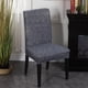 thumbnail image 2 of Funda elástica para asiento de silla, funda para taburete de comedor, para cocina y salón Gris oscuro, 2 of 7