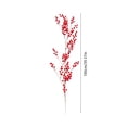 thumbnail image 3 of Artificial Christmas Berry Rattan Decorative Wrapping 1 Meter - Plastic Indoor Holiday Decor with Berry Clusters for Mantels, Windows and Doorways Red, 3 of 6