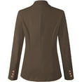 thumbnail image 5 of iHPH7 Double Breasted Blazer Women Womens Blazers Dressy Casual Fitted Blazers for Women Blazers for Work Casual Fall Jackets for Women Office Wear Office Jackets for Women Coffee L, 5 of 8