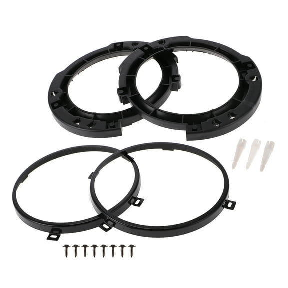1 Set 7 Inch Round Headlight Mounting Retaining Bracket Ring Set for Jeep Wrangler JK 2007-2017