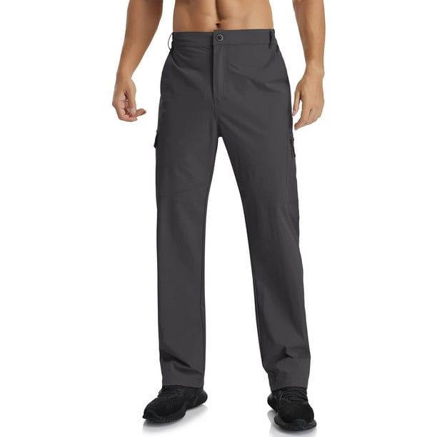 HAOMEILI Mens Hiking Pants Lightweight Quick Drying Pants with Multi