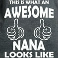 thumbnail image 3 of CafePress - Awesome Nana Looks Like T Shirt - Women's Traditional Fit Dark T-Shirt, 3 of 4
