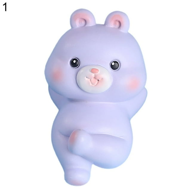Animated Resin Figurine Cartoon Anti-wear Decorative Small Animal Miniature Desktop Decor