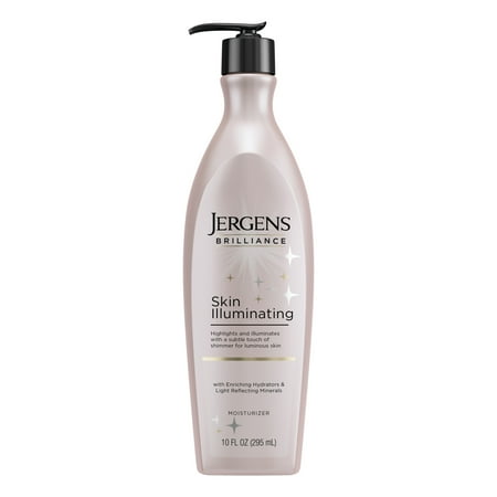 Jergens Brilliance Skin Illuminating Body Lotion, Dermatologist Tested, 10 fl oz