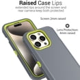 thumbnail image 6 of CoverON For Apple iPhone 15 Plus Case, Military Grade Heavy Duty Full Body Rugged Phone Cover, Gray, 6 of 7