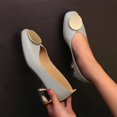thumbnail image 2 of TOWED22 Chaussures Plates pour Femmes, Ballerines pour Femmes à Bout Rond à Enfiler Chaussures de Marche Chaussures Habillées Pliables Confort Ballerines Souples, Gris, 2 of 5