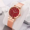 thumbnail image 4 of Ziurtnc Women Watch Quartz Movement Round Dial Adjustable Mesh Strap Bow Decor Time-checking High Accuracy Lady Daily Wristwatch Dating Timepiece, 4 of 8