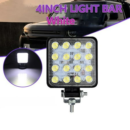 

1Pc 48W Led Work Light Truck Offroad Tractor Flood Lights Lamp 12V-24V Square
