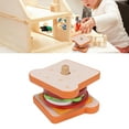 thumbnail image 3 of Wooden Pretend Play Toy Composite Wood Fast Food Cooking Play Set Mini Cultivate Imagination Improve Coordination Skill Educational For Home ANGGREK Otros, 3 of 7