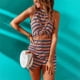 thumbnail image 2 of Mini vestido sin mangas con estampado informal de verano para mujer a la moda Fridja  hj357, 2 of 8