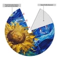 thumbnail image 2 of Picia Whimsical Sunflowers Night Sky Print Christmas Tree Skirt , Christmas Tree Skirt Ornaments for Merry Christmas Holiday Party Decorations Indoor Outdoor-48", 2 of 7
