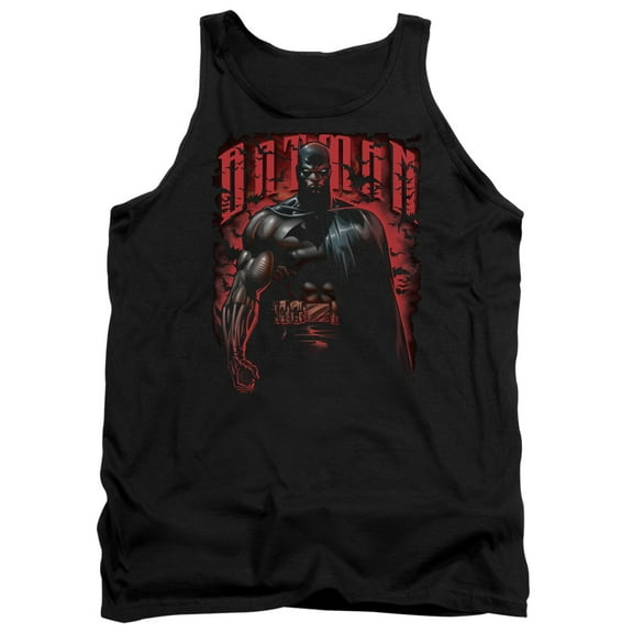 Batman Red Knight Adult Tank Top Black