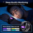 thumbnail image 7 of Smart Watch for Men Women, 2026 New 1.91" HD Smartwatch Fits for Android iPhone, Fitness Tracker with Bluetooth Answer/Make Calls/120+Sports Modes/IP68 Waterproof/Sleep/Pedometer, perfect gift Black, 7 of 7