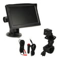 thumbnail image 1 of Monitor de 5 pulgadas para asiento de coche de bebé, pantalla HD, CC de 12 V, cámara trasera impermeable, grabadora para coche, camión, SUV, 1 of 14
