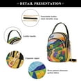 thumbnail image 4 of FORMRS Crossbody Bag for Women Quilted Travel Shoulder Cell Phone Purse with Chain Strap Handbag, Art Path, 4 of 7