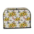 thumbnail image 2 of Uemuo Bird Sunflowers Print Toaster Cover 2 Slice, Small Kitchen Appliance Covers, Toaster Oven Cover with Loop, Bread Machine Cover Dust Cover Protection, 2 of 7