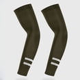thumbnail image 2 of RYDCOT UV Sun Protection Arm Sleeves, UPF 50 Lightweight Sports Reflective Ice Cooling Arm Compression Sleeves for Men Women Teenager Army Green, 2 of 7