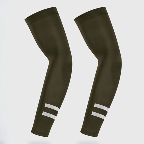 Caywon Arm Sleeves for Men Cooling UV Sun Protection Women Reflective Strap UPF 50 Arm Compression High Visibility Sun Protection Compression Arm Cooling Reflective Sleeves