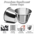 thumbnail image 2 of 50 Pcs Coupes à Sauce en Métal 25 Oz Ramequins Coupes à Sauce en Acier Inoxydable Réutilisables Contenant à Condiments en Métal, 2 of 5
