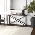 thumbnail image 3 of Evelyn&Zoe Calix 55" Wide Rectangular Console Table, Blackened Bronze, 3 of 7