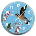 thumbnail image 2 of Swim Central Sunflower and Hummingbird Outdoor Thermometer and Wall Clock Set - 12", 2 of 4