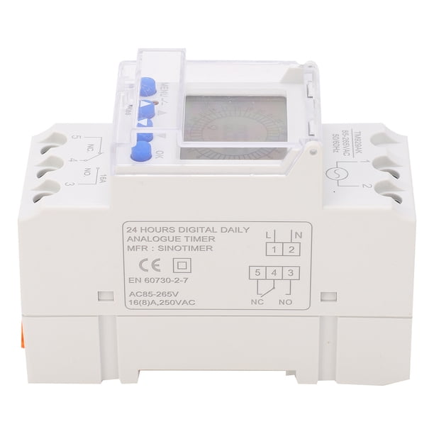 Temporizador digital Jadeshay interruptor analógico programable Pantalla de cristal líquido